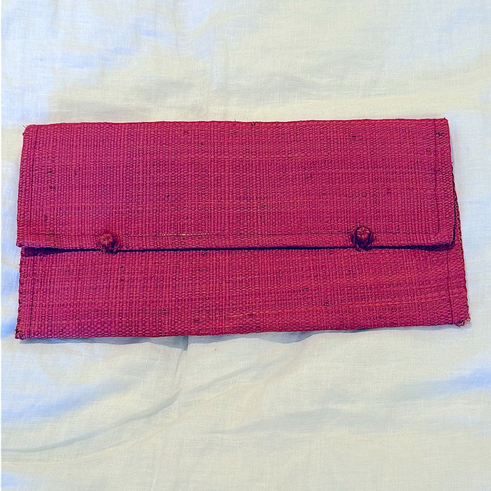 Vintage Woven Rattan Clutch
